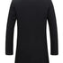 Elegant Men's Woolen Coat with Lapel Pockets - Single Breasted Long Sleeve Jacket Perfect for Autumn and Winter Casual Wear